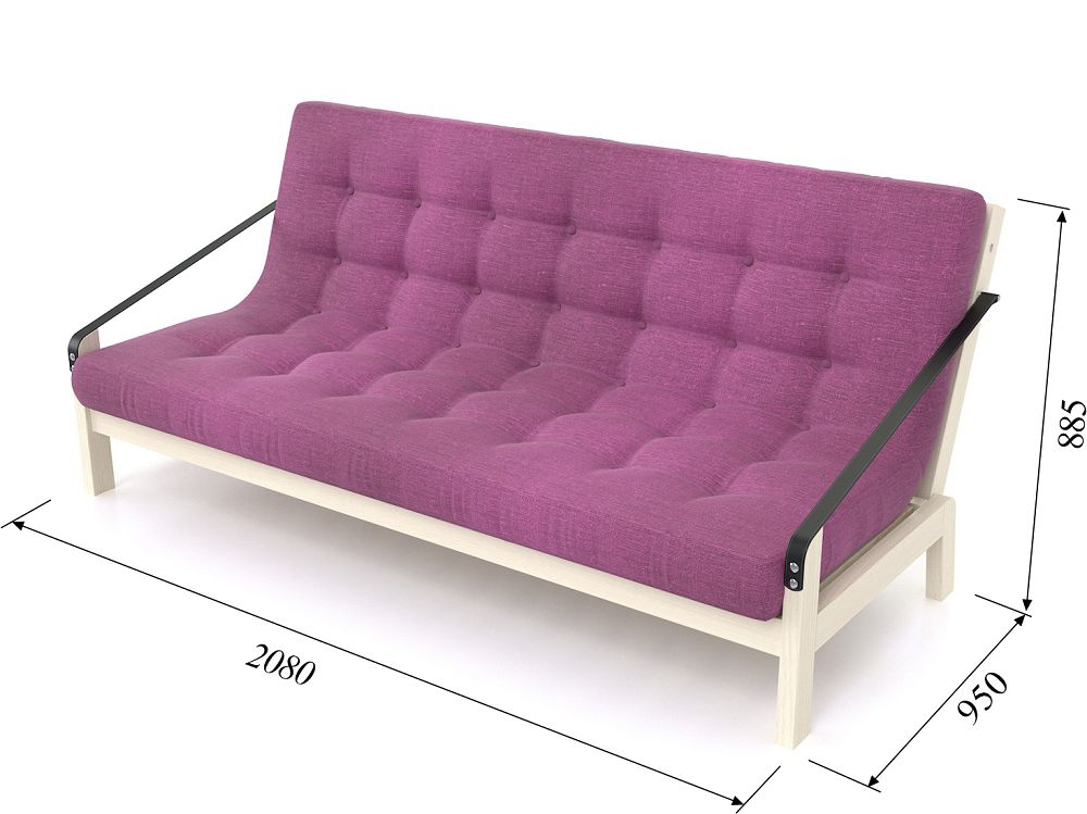 Диван Локи Textile Беленый Дуб Purple