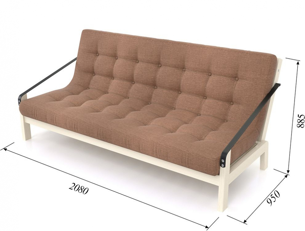 Диван Локи Textile Беленый Дуб Brown