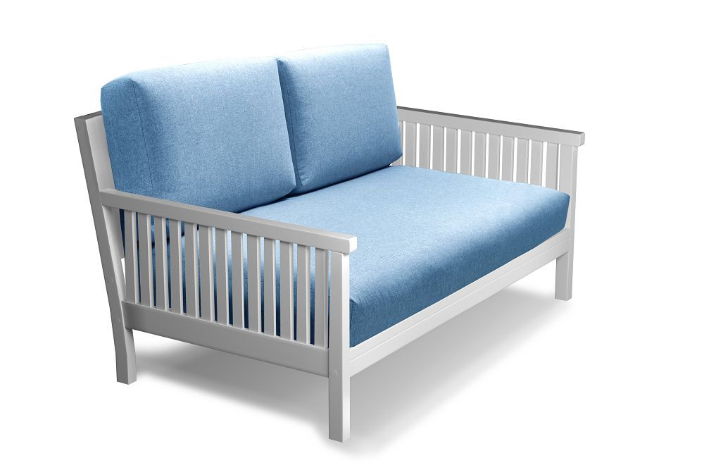 Диван Норман Textile Белый Blue