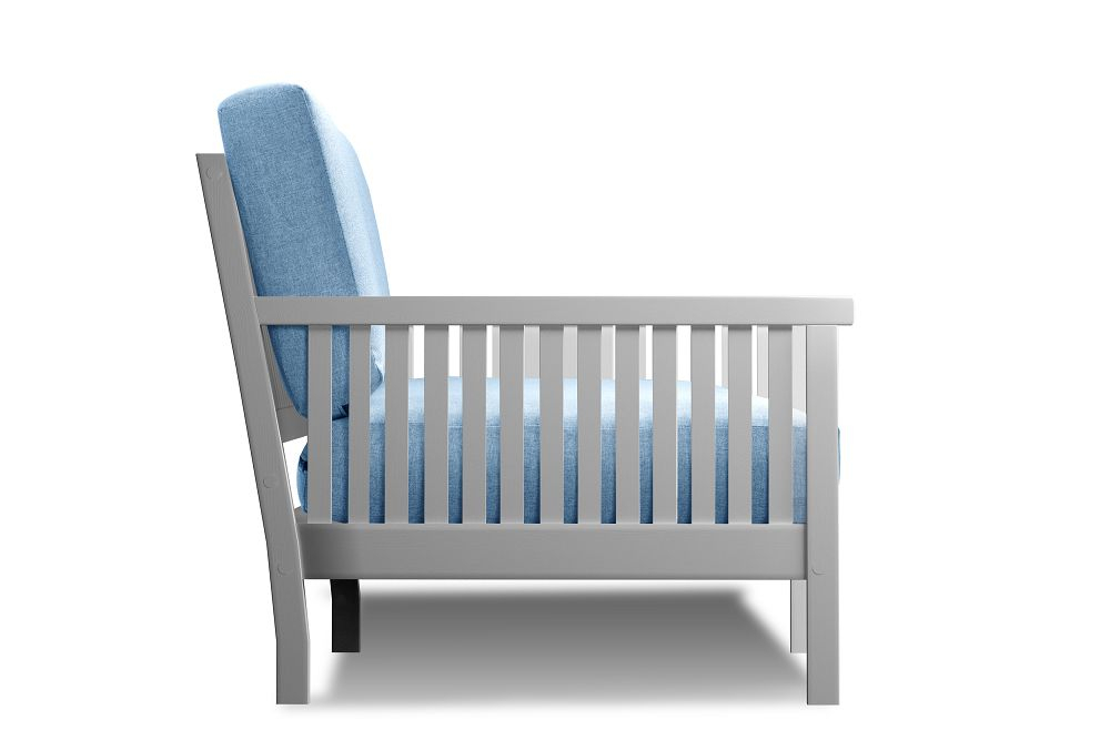 Диван Норман Textile Белый Blue