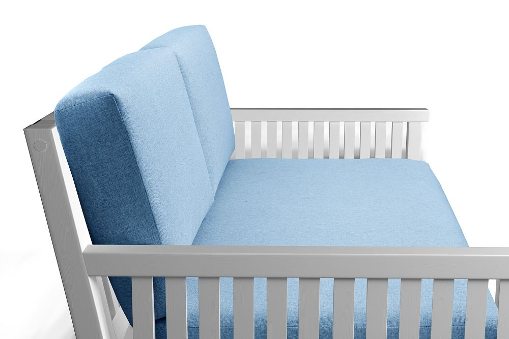 Диван Норман Textile Белый Blue