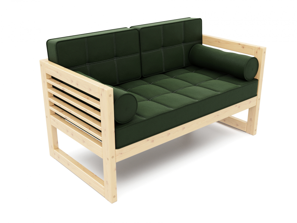 Диван Сега Б Velvet Сосна Green
