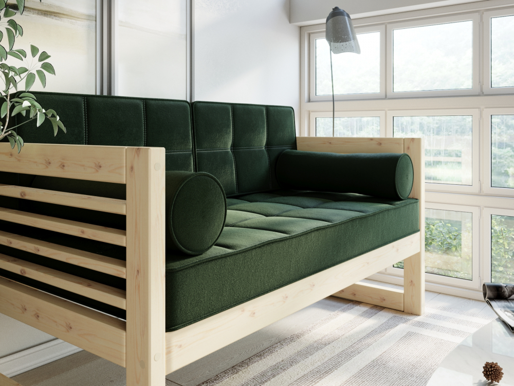 Диван Сега Б Velvet Сосна Green
