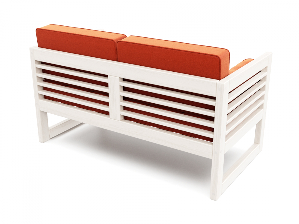 Диван Сега М Velvet Беленый Дуб Orange