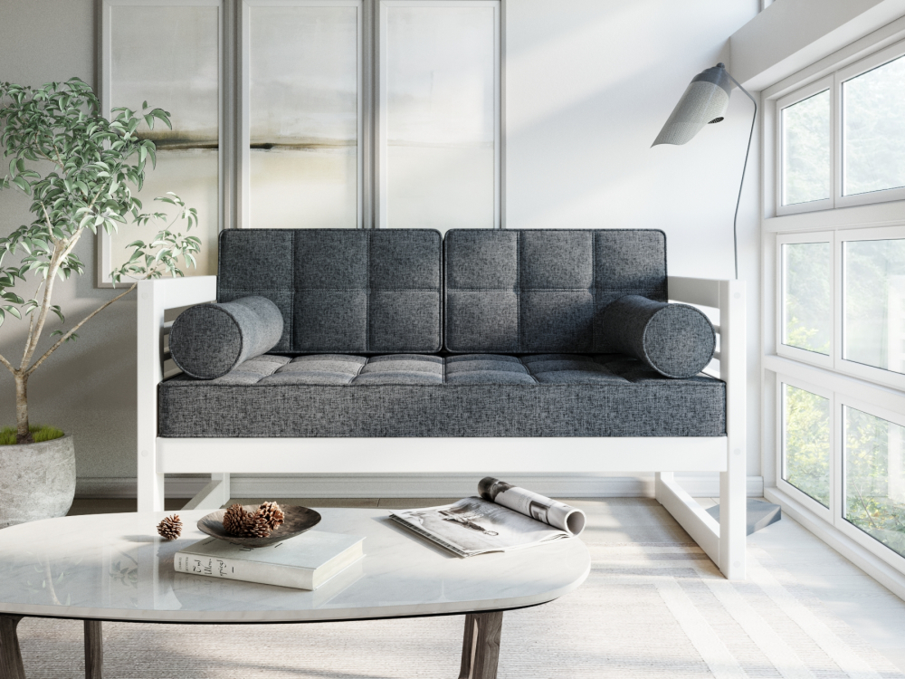 Диван Сега М Velvet Орех Grey